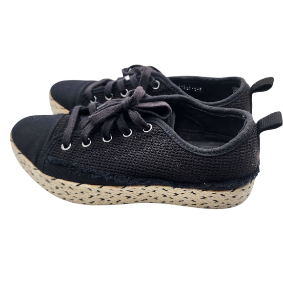 BOBS from Skechers Black Canvas Sneakers Size 7.5 - Picture 2 of 9